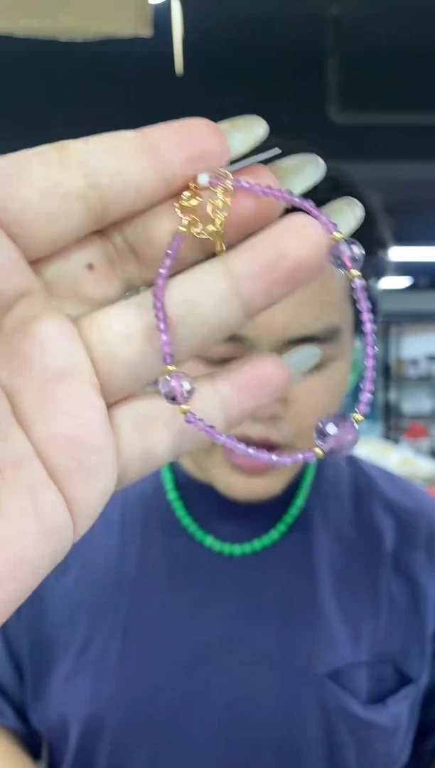 未镶嵌手链水晶多样性发其一颜色微差