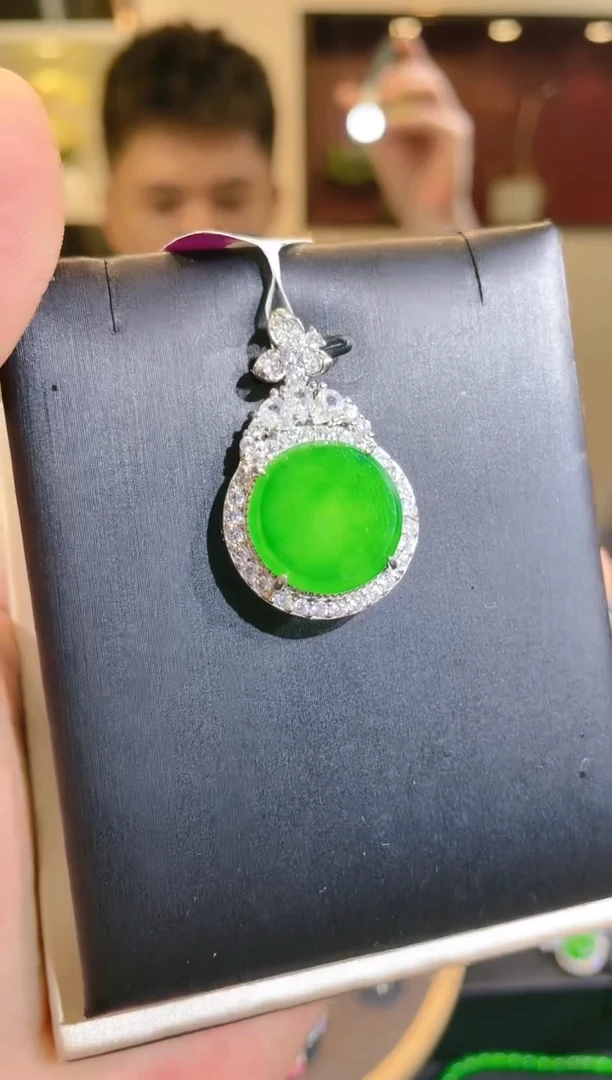 翡翠未镶嵌颈饰A14天然A货翡翠吊坠（不含链）