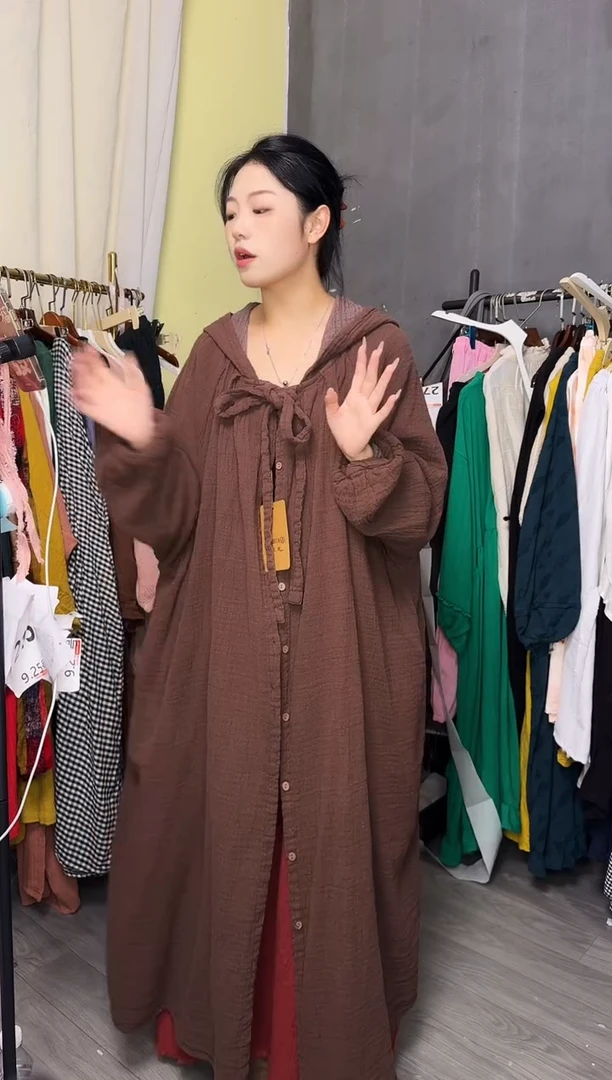 麻双层汉麻高品质咖啡大斗篷
