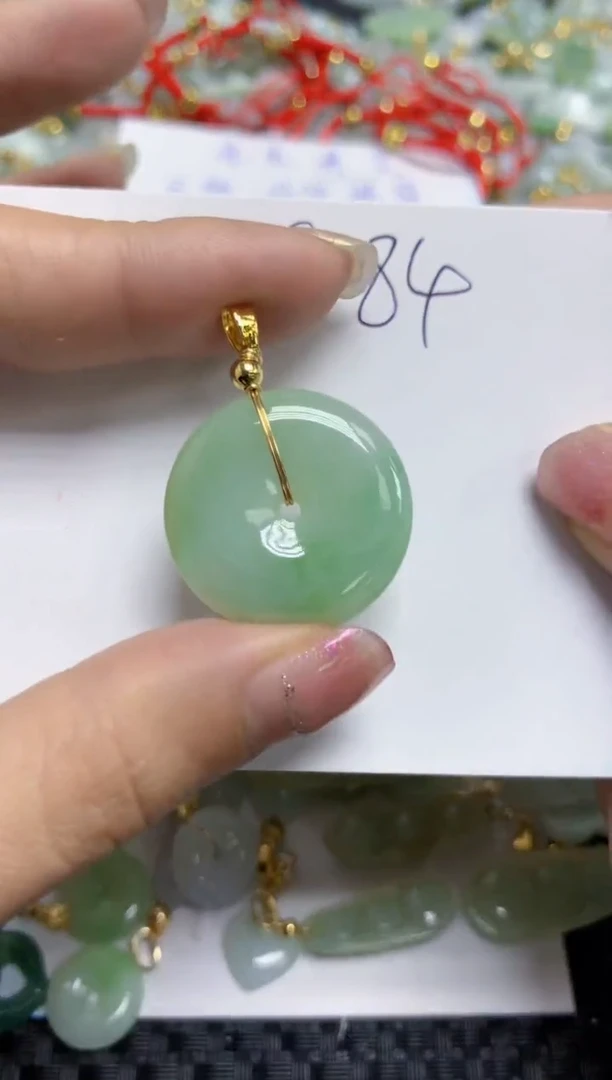 【闪购商品】翡翠颈饰合金天然A货翡翠