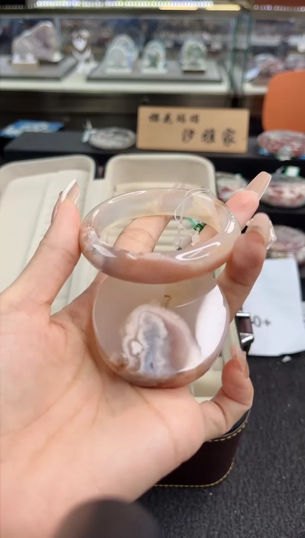 石英质玉手镯未镶嵌55圈口 （赠品镯心）3889013