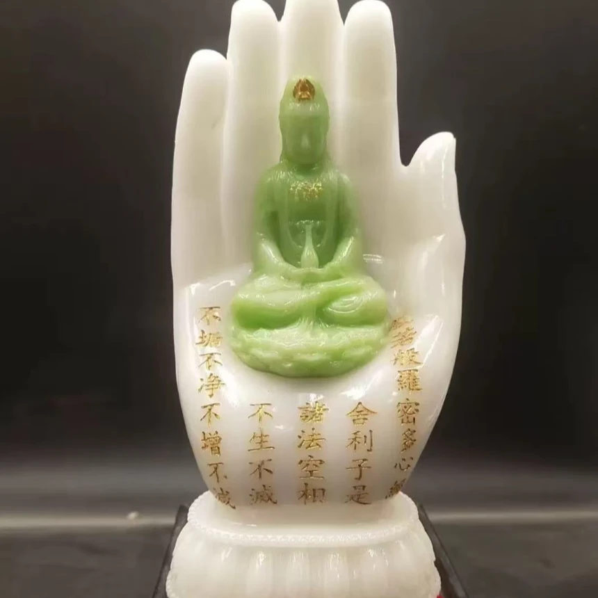 掌中观音夜光摆件