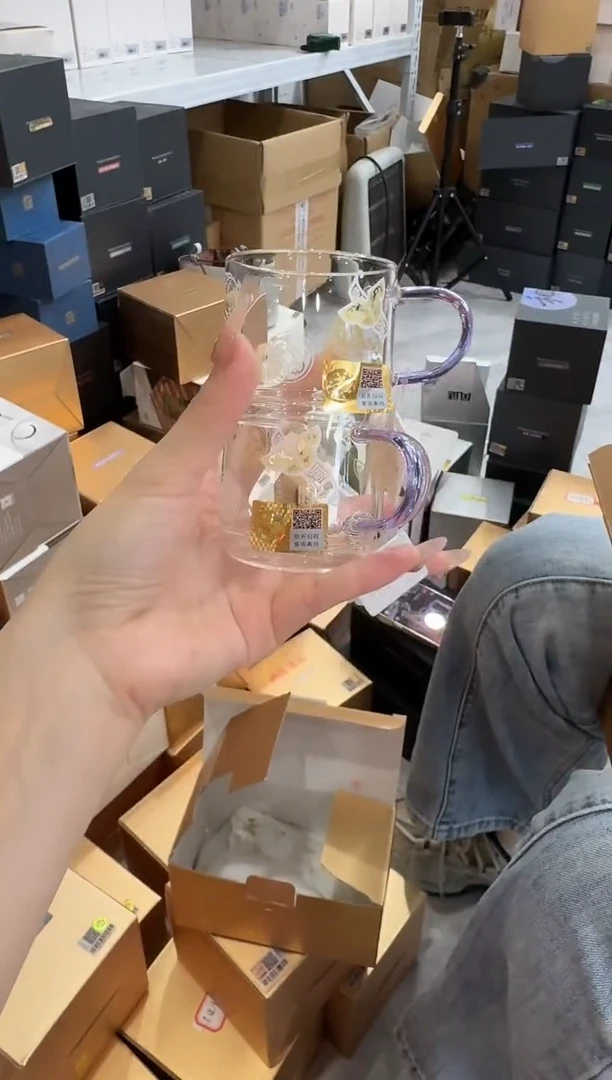 @@禾器晶彩逸杯瑞币纹浅紫色