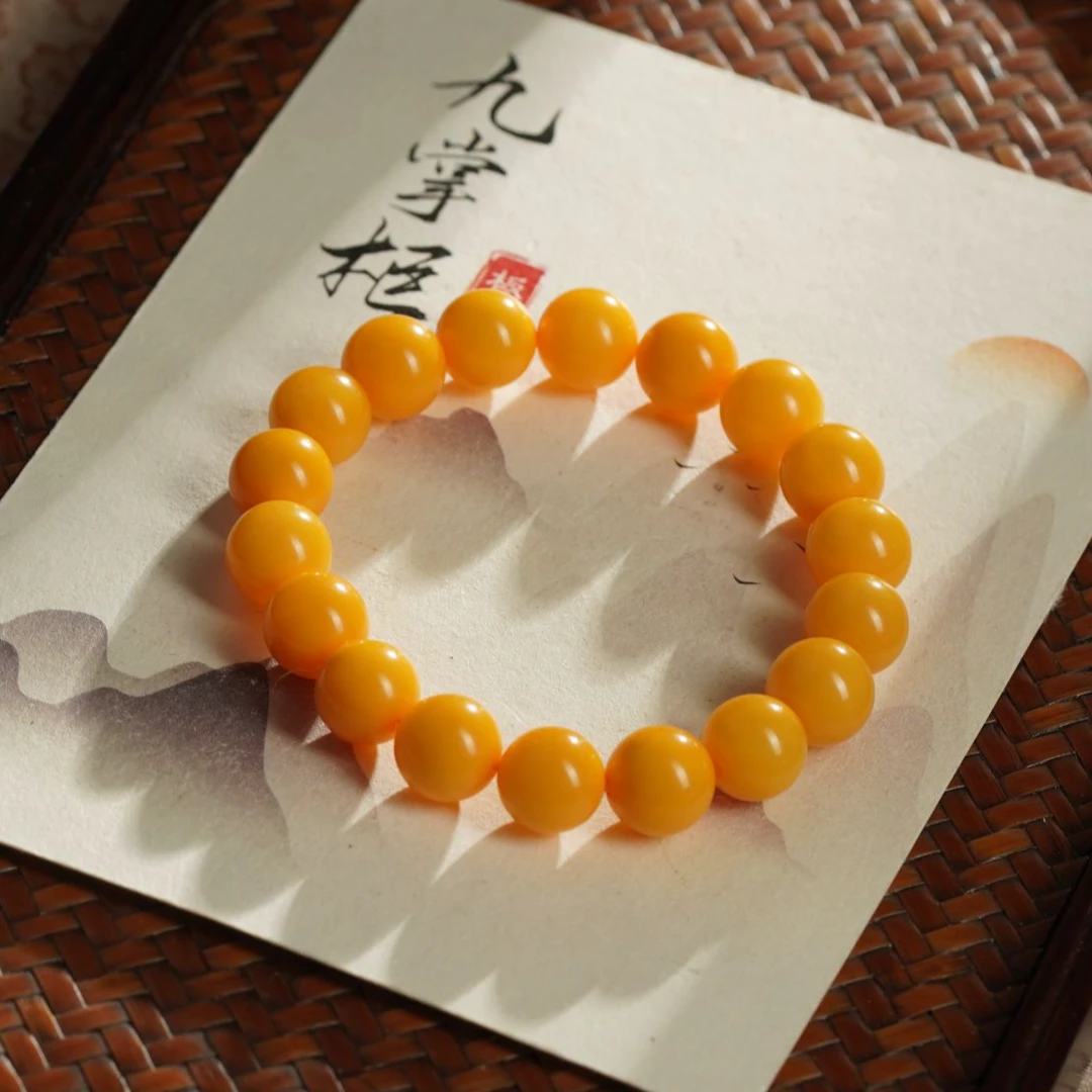 天然蜜蜡单圈手串素款百搭—多样性发其一10mm+【JJ040】