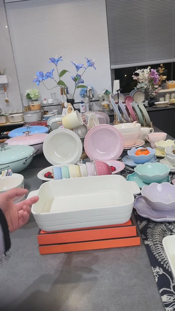【闪购商品】瓷1个装奶油白11寸大烤盘