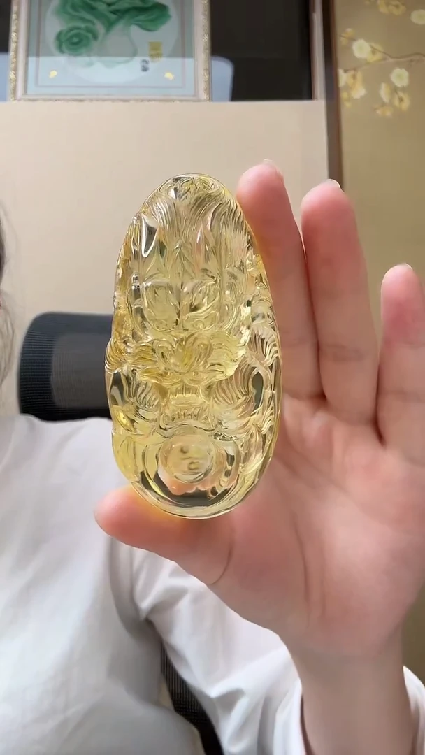 琥珀颈饰未镶嵌吊坠