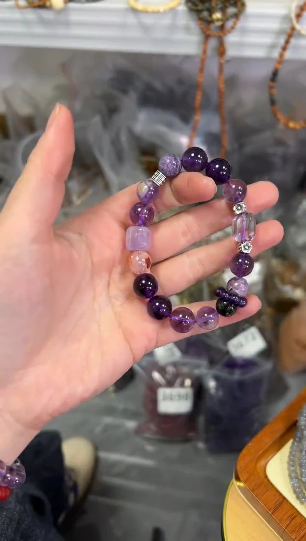 【闪购商品】水晶手链未镶嵌九紫离火多宝水晶手串[3599]