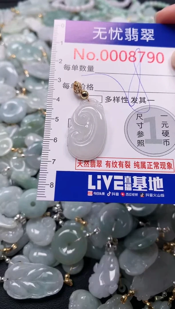 吊坠(不含链)未镶嵌翡翠8790