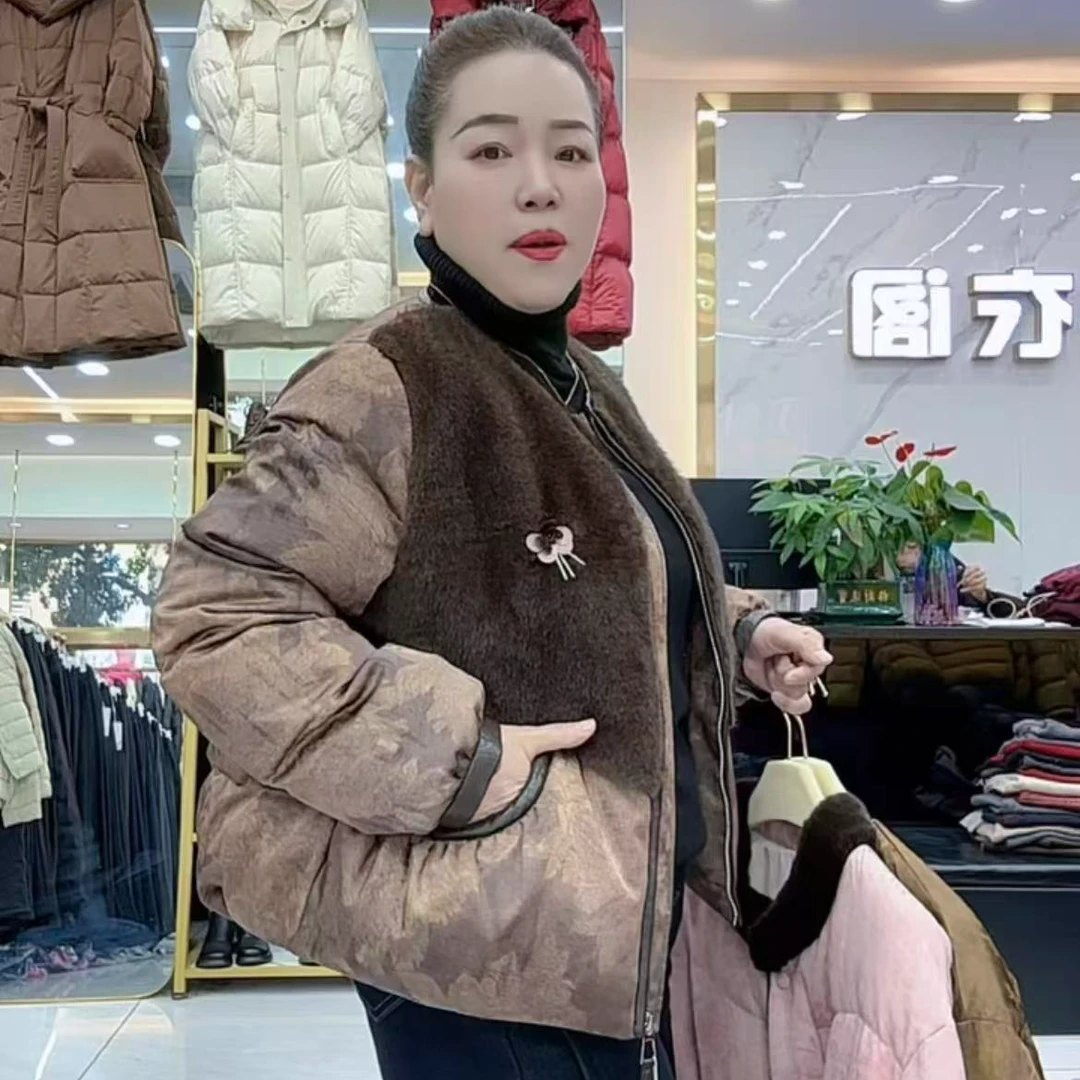 常规款设计师网红圆领羽绒服女装鹅绒259100