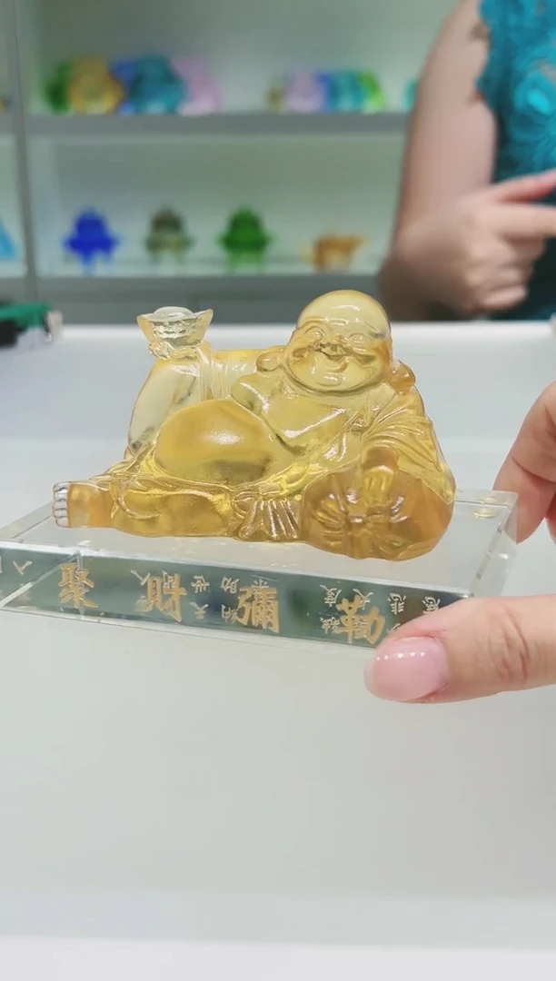 手工艺品琉璃用****8古法琉璃弥勒