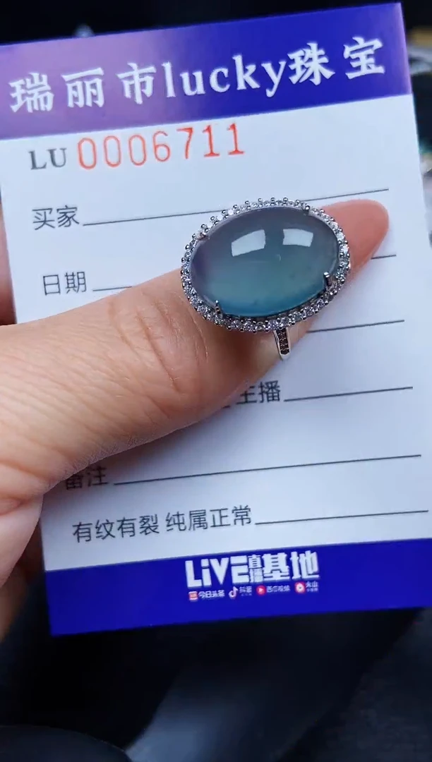 翡翠银S925镶嵌颈饰6711