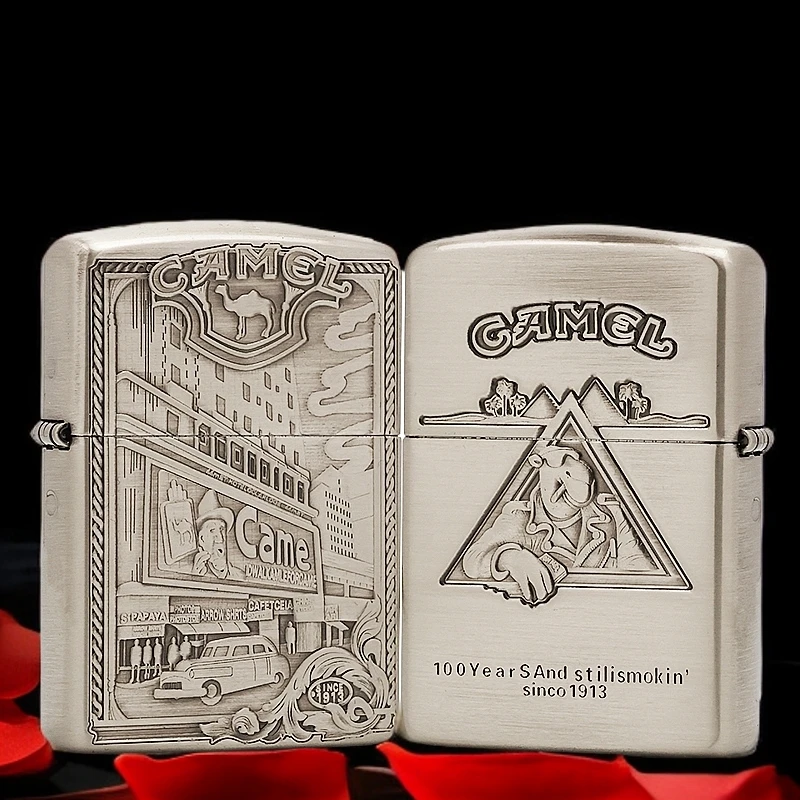 ZIPPO/之宝打火机【骆驼大楼】盔甲机正品煤油机DYJ1