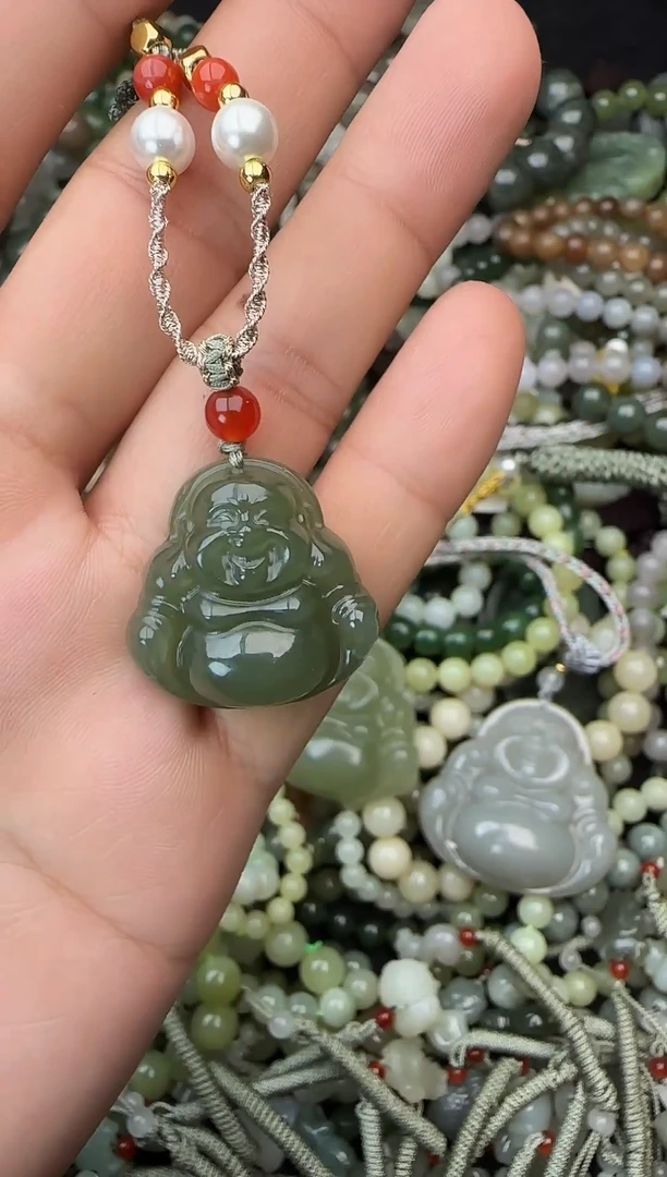 颈饰未镶嵌和田玉拍一发一