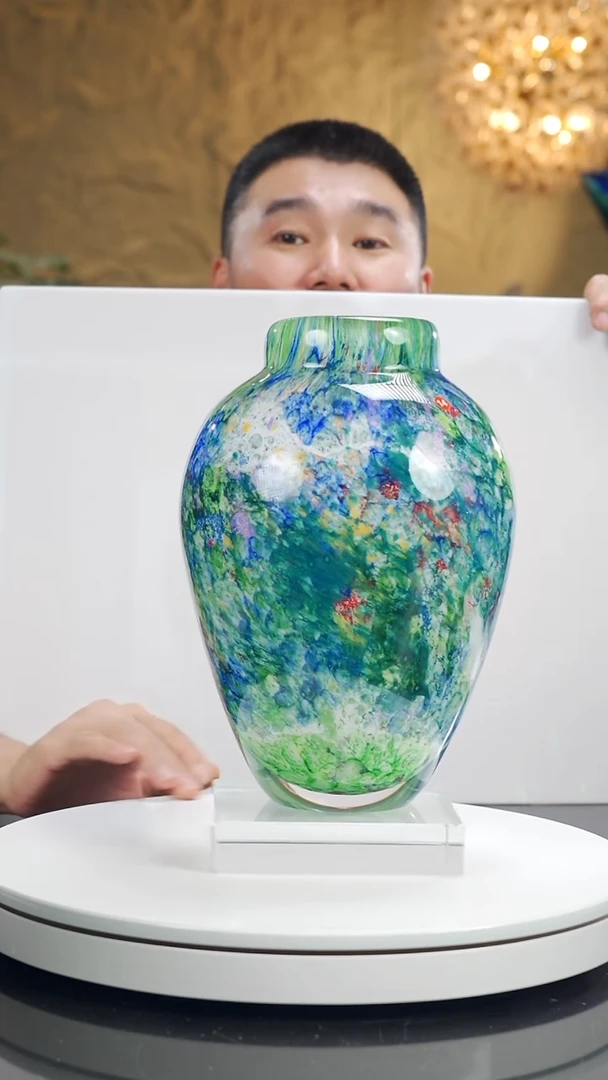 摆件设计款莫奈花瓶大号