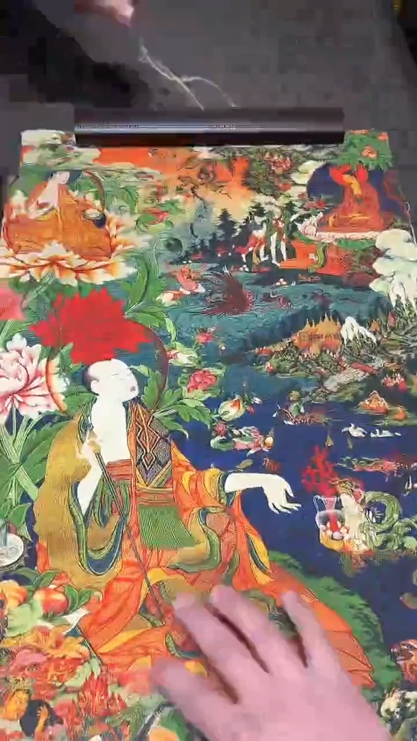 卷轴画【主播精品】高端卷轴画——唐卡030尊者