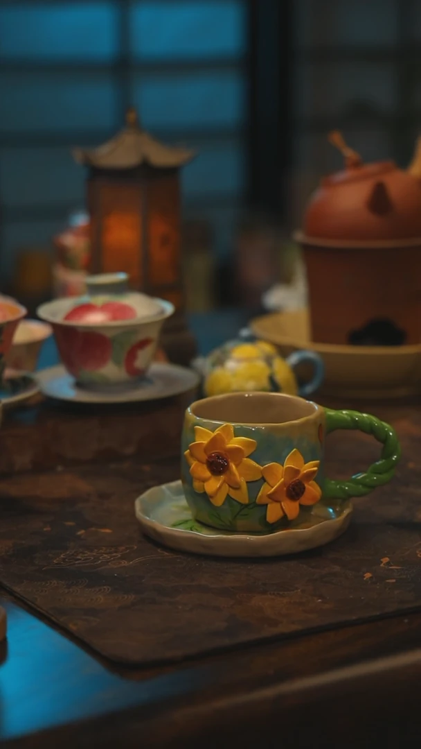 陶瓷景德镇高温釉下彩手工手绘款式