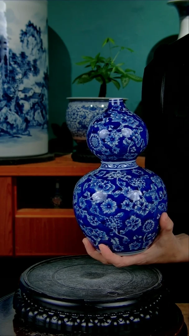 摆件陶景德镇手绘陶瓷888