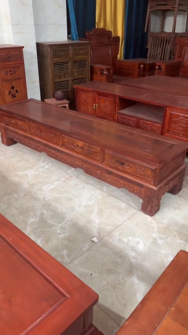 紫檀木类成套家具大果紫檀电视柜