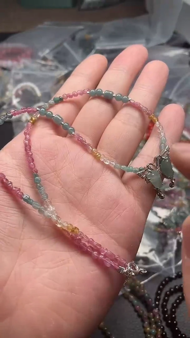 未镶嵌颈饰碧玺多样性发货拍一发一