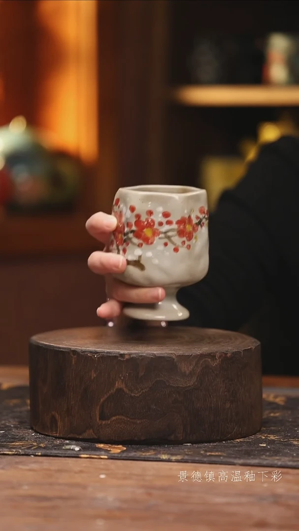 陶瓷景德镇高温釉下手绘陶瓷@L270@