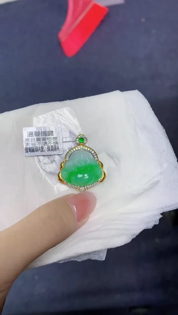 颈饰未镶嵌翡翠天然缅甸翡翠A货多样性发一件