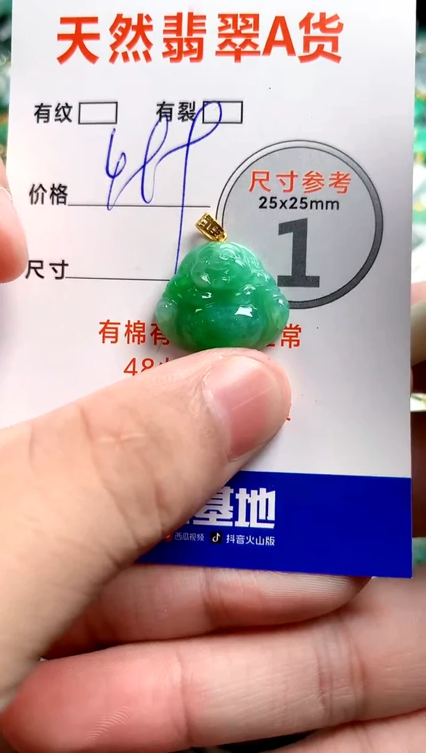 翡翠18K金镶嵌颈饰1053499939