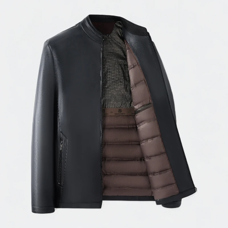 GXO男装羽绒服冬季25冬新品羊皮羽绒保暖休闲商务外套WT0134