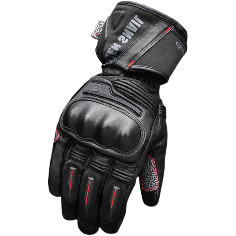 外星蜗牛M10长腕冬季防风防水加棉保温摩托车防摔骑行手套触屏