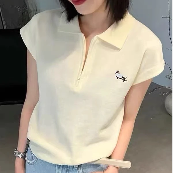 衣架上编号拍~新款高腰短款修身针织衫显瘦小个子洋气上衣女