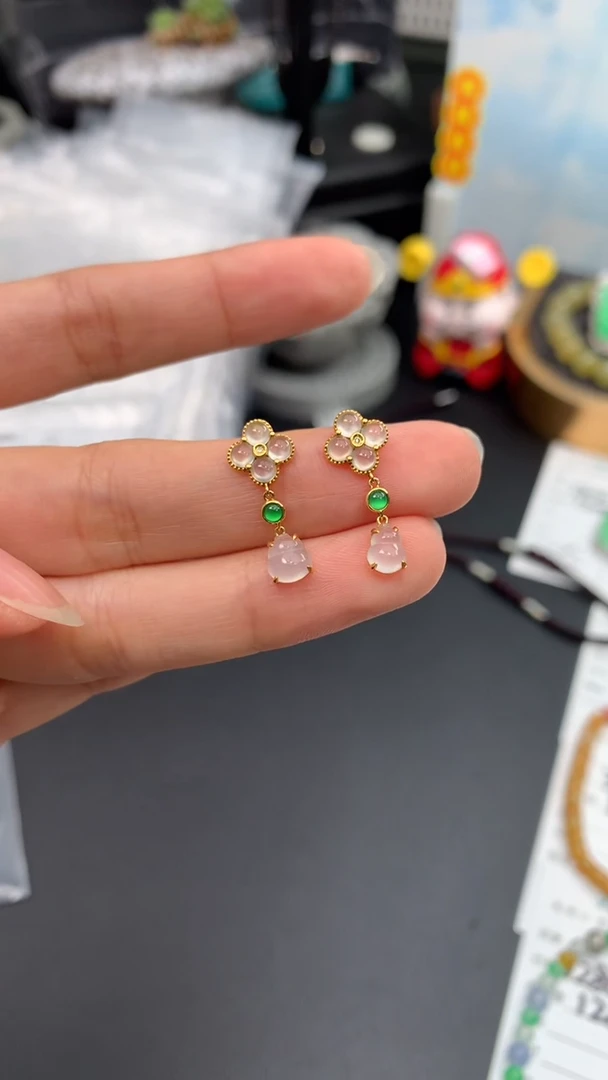 定制翡翠18K金镶嵌模式推广期48小时鉴赏期