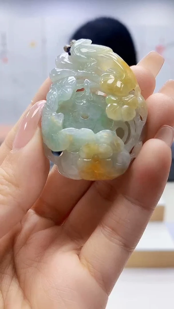 未镶嵌定制翡翠5155ty-毛货挂件23