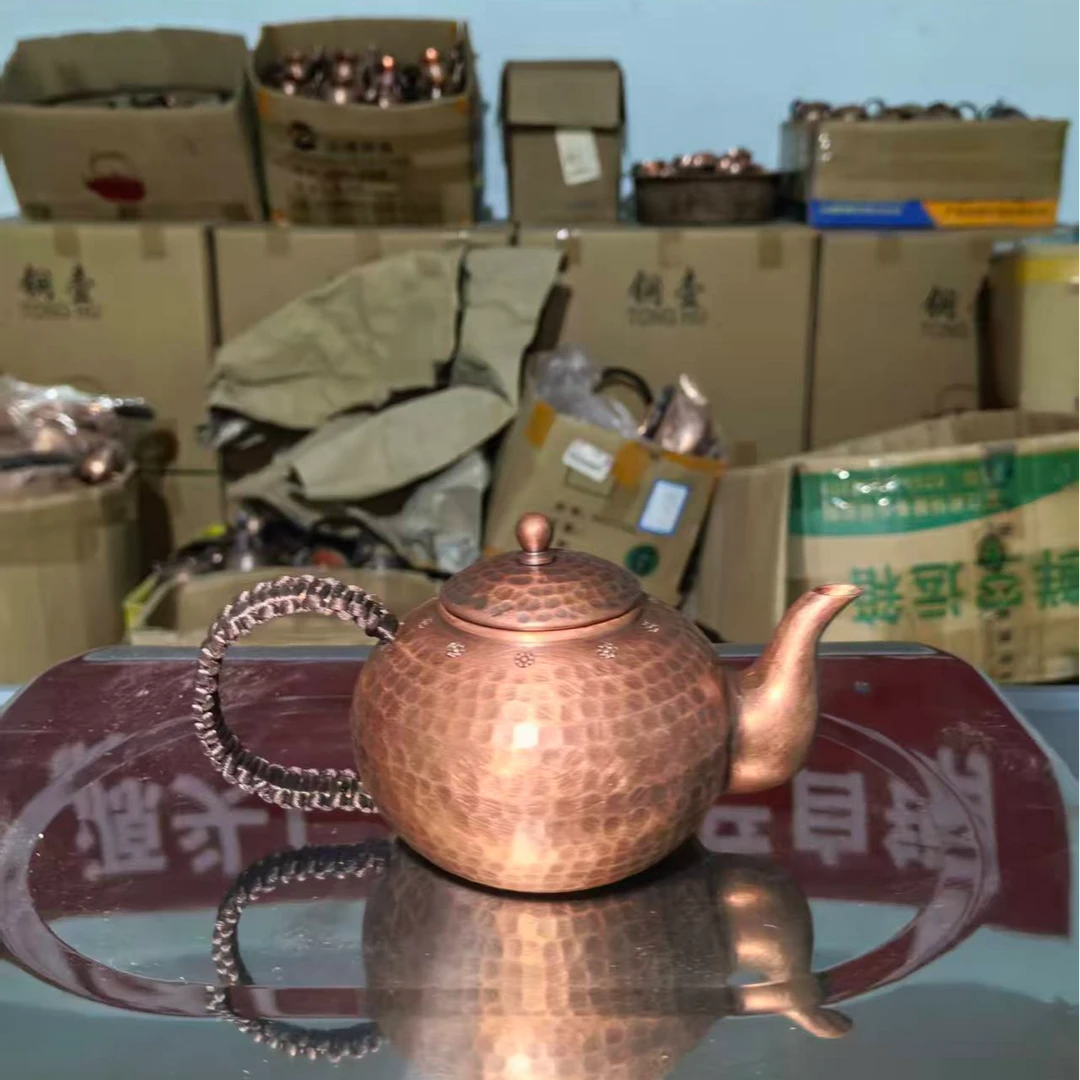 小牛铜艺小元宝壶300毫升纯紫铜