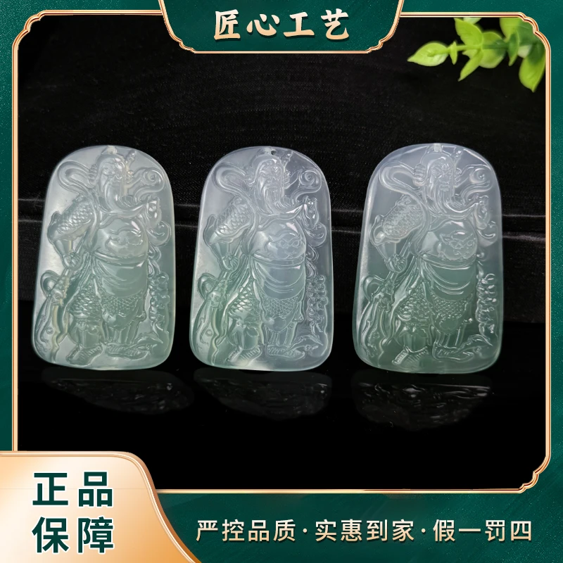 【锦绣珠宝】ML3020-云南玉石溯源玛瑙关公吊坠-多样性只发一件