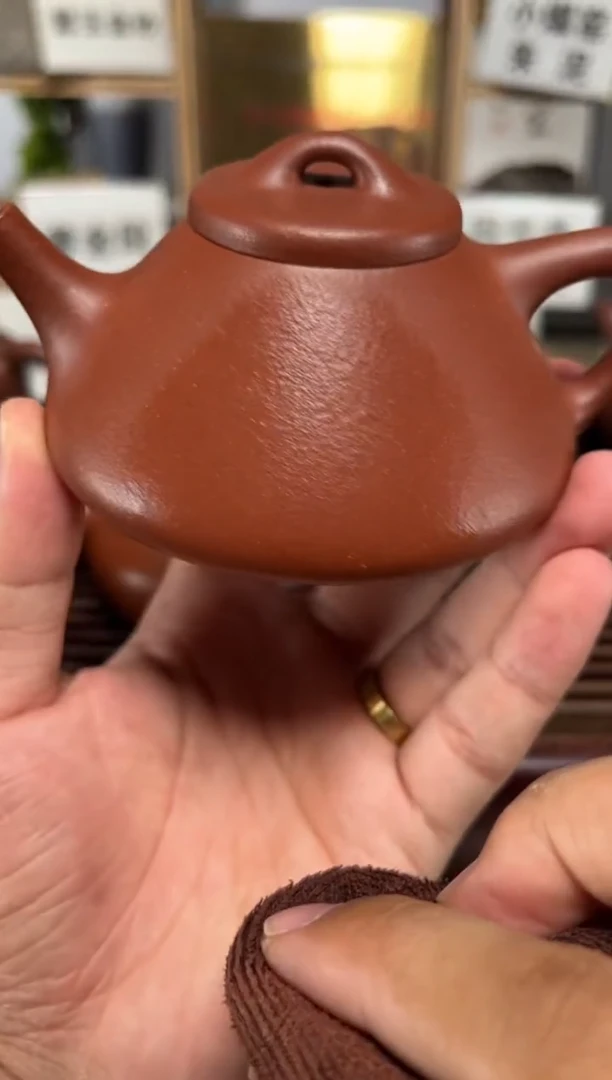 茶壶紫砂纯红降坡子冶