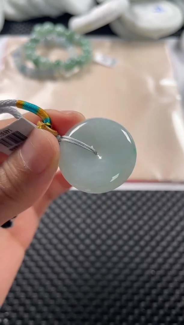 颈饰未镶嵌翡翠基地发货H 9389 平安扣