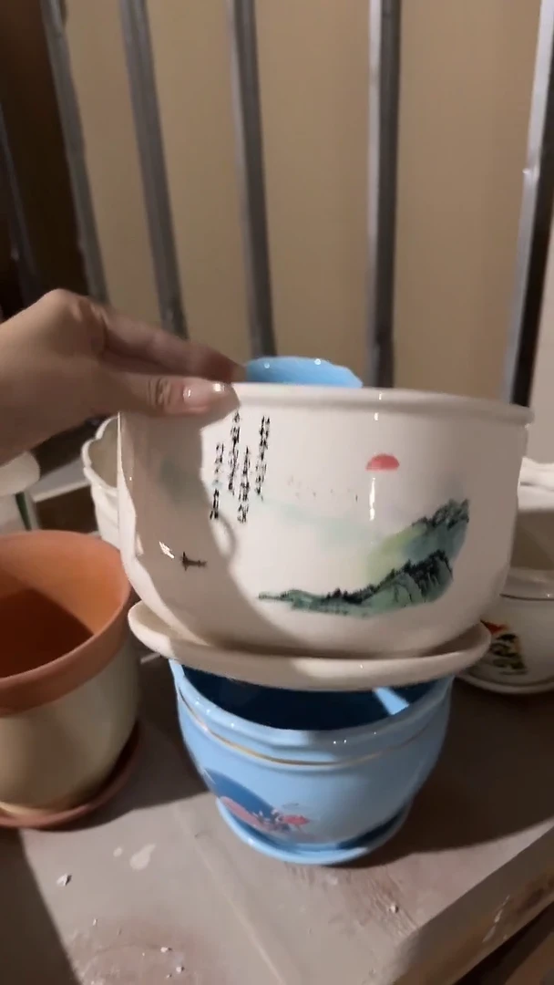 高温陶瓷花盆+E51