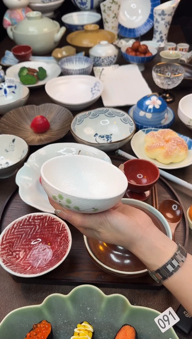 瓷（绿梅）小钵米饭碗