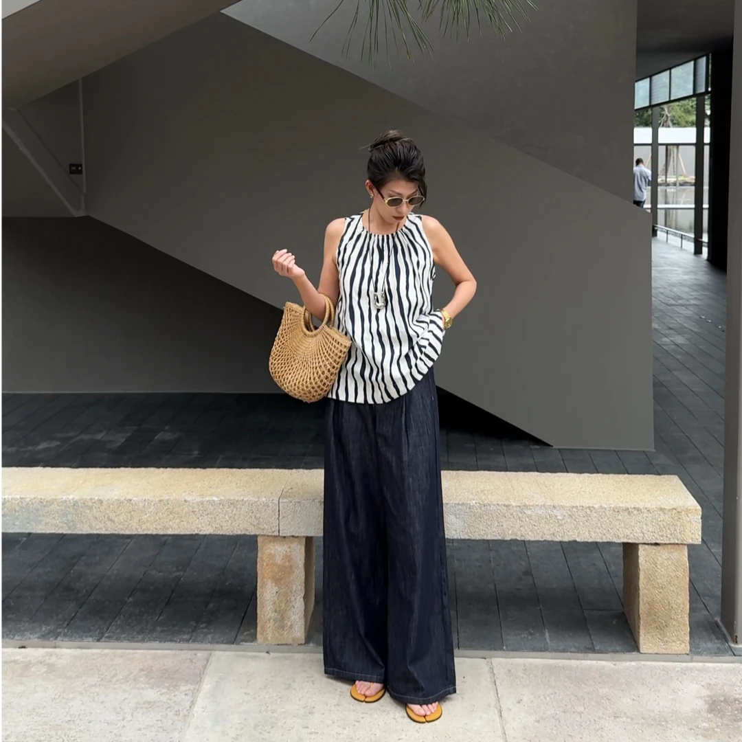 【水墨】2025SS夏季棉感透气轻薄款牛仔裤-XNN2025100