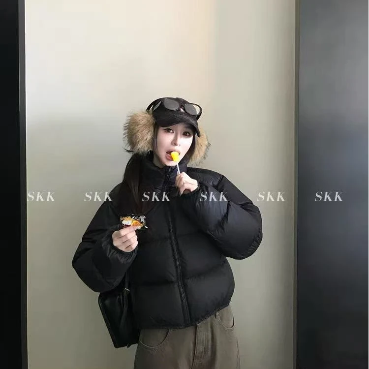 【95白鸭绒】新款百搭冬季保暖肯豆风羽绒服短款加厚女外套（代老板）