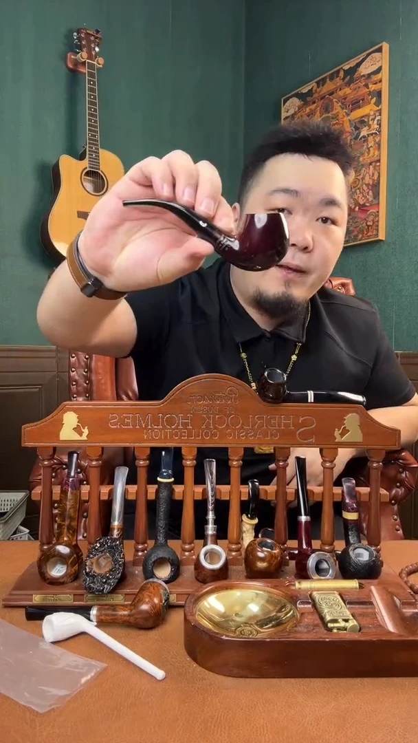 石楠木木雕款意大利进口石楠木烟斗