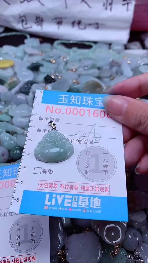翡翠未镶嵌吊坠(不含链)1606