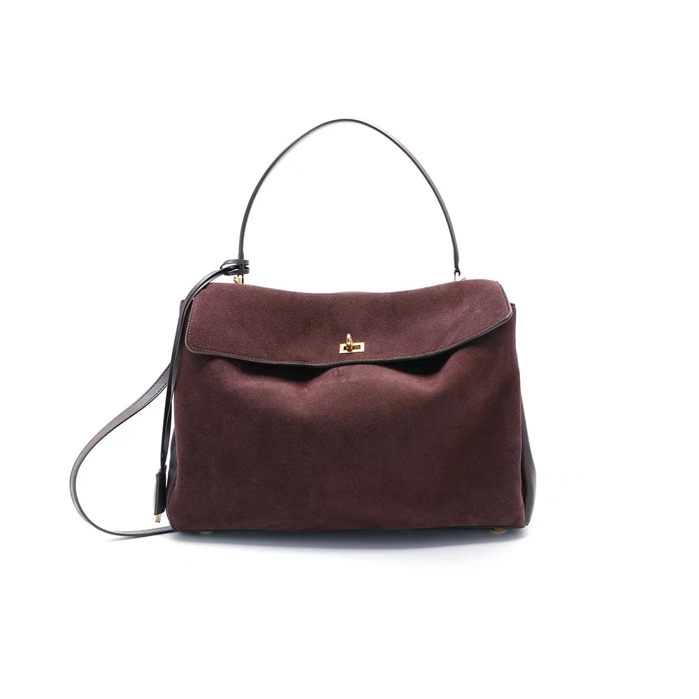 【钱老板专属】时尚气质纯色复古质感手提包-1180小号