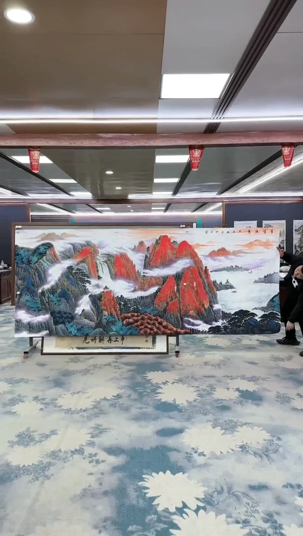 【闪购商品】绘画W-张伦玉-大丈二-山水国画