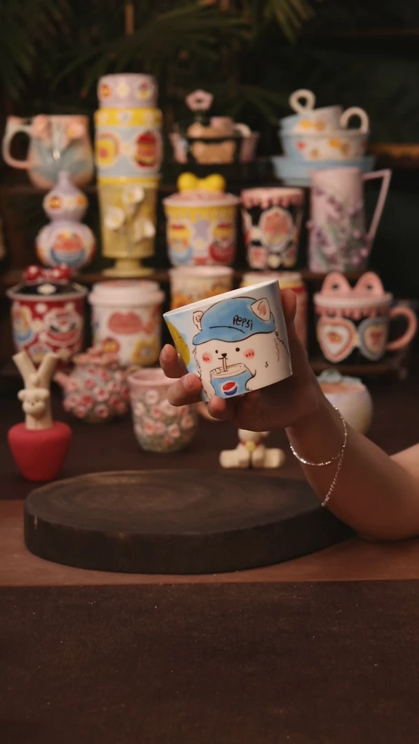 杯子景德镇原创手作陶瓷