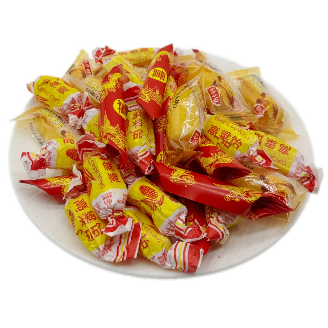 【新疆包邮】高粱饴大虾酥玉米糖糖果混装500g/盒新年糖果