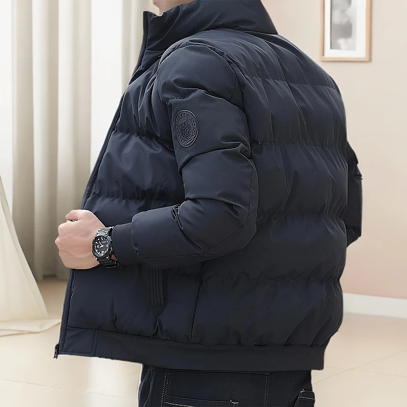 冬季外套男棉衣潮流时尚立领保暖棉袄高级感冬装男士运动短款棉服