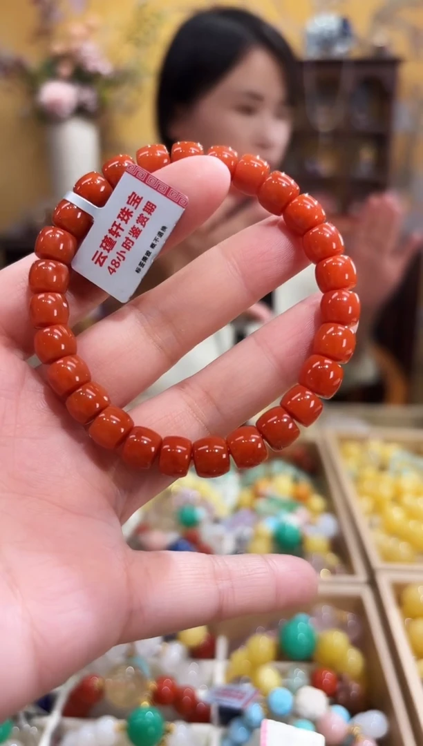 未镶嵌手串南红玛瑙设计款手串
