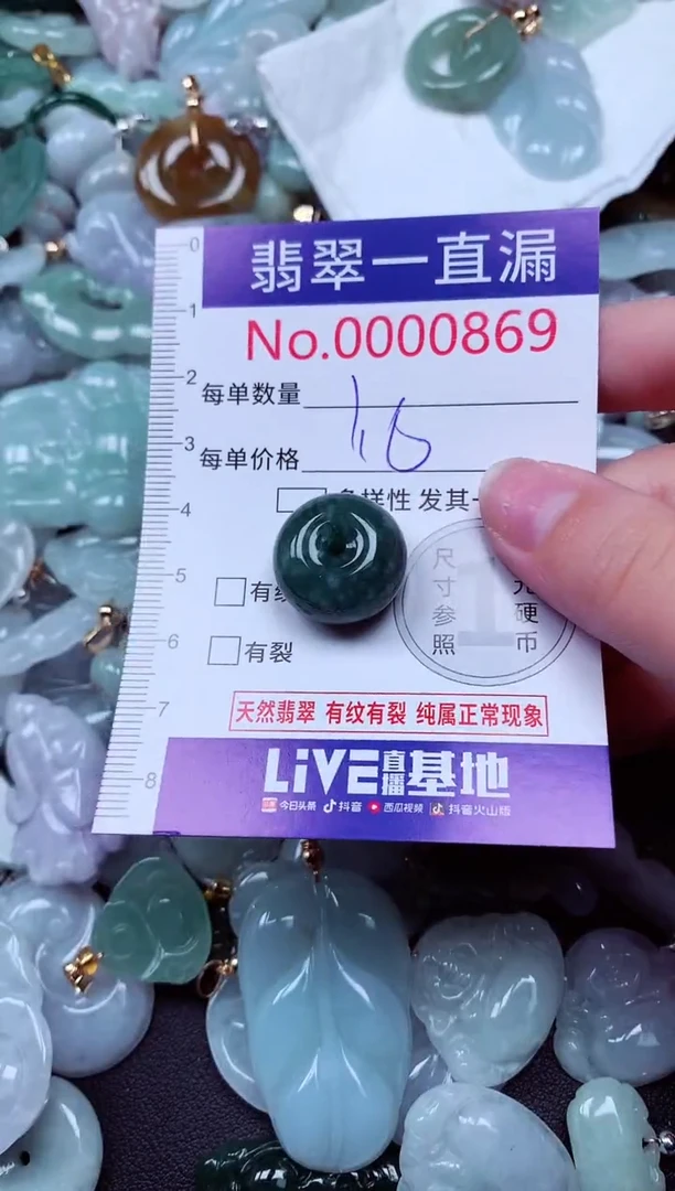 吊坠(不含链)未镶嵌翡翠869
