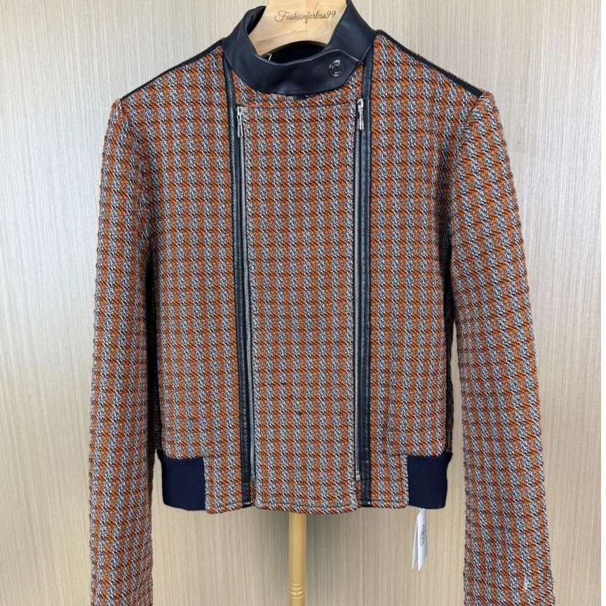 99新 Hermes/爱马仕 拼羊皮短裤外套 34 17090290