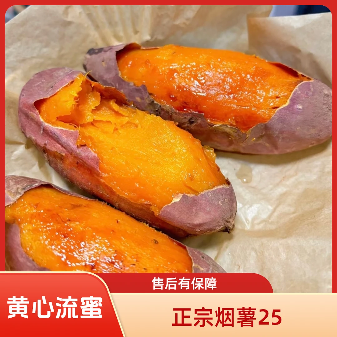 正宗烟薯25号 黄心蜜薯 新鲜现挖皮薄流油好吃